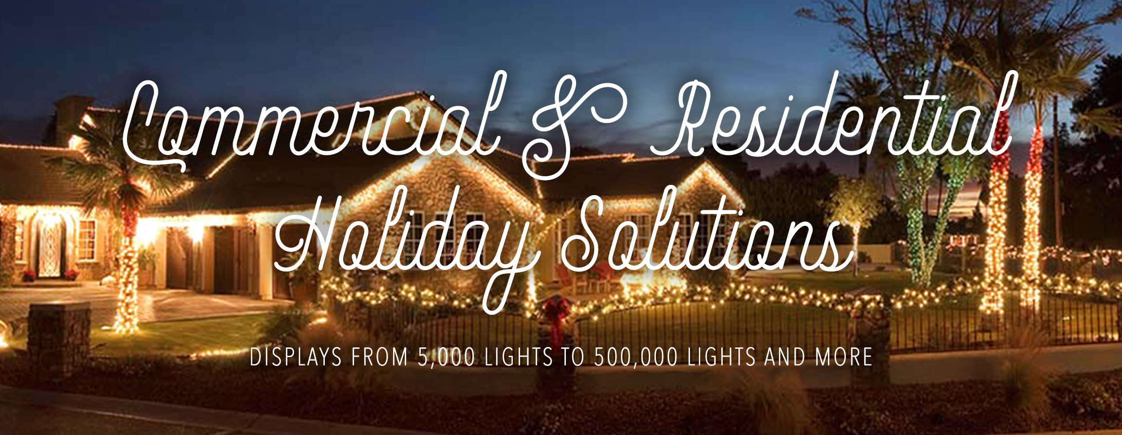 Commercial & Residential Holiday Lighting and Decorating Solutions. Large and small scape displays starting at $799. Custom designs and preset themes available. See what Spirit Lighting can do for YOU!